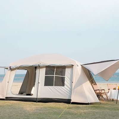 Buy Outdoor Super Large Double Storey Thickened Party Camping Tent Two Bedroom One Living Room Family Camping online manufacture