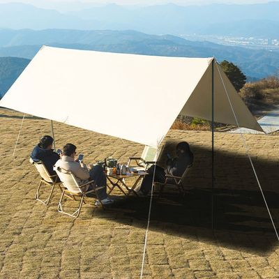 Buy Outdoor Portable Camping Square Shade Canopy  Rainproof Silver Awning Picnic Thickened Canopy online manufacture