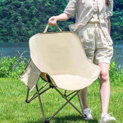 Mua Chỗ ngồi ngoài trời Gập tròn Cắm trại Moon Chair 32 inch Chiếc ghế rộng 250 lbs Nặng dung lượng online manufacture