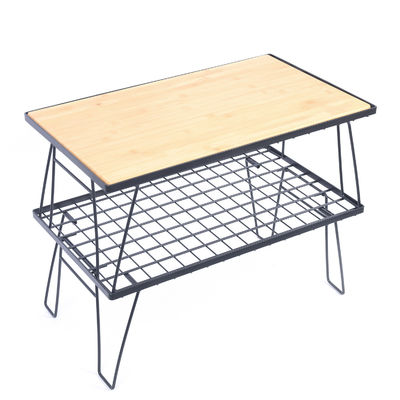Buy Camping Picnic Go Barbecue Outdoor Folding Table Steel Mesh Portable Igt Table Shelf online manufacture
