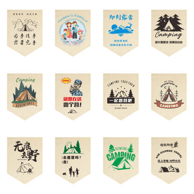 Buy Outdoor Custom Camping Flags Hanging Banner Decoration Camping Atmosphere Flag online manufacture