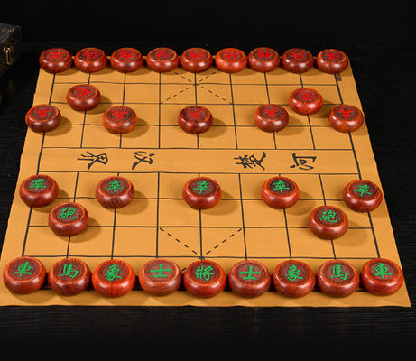 Rectangular Wooden Chinese Chess For 12+ Age  Beautiful Design And Customization Option