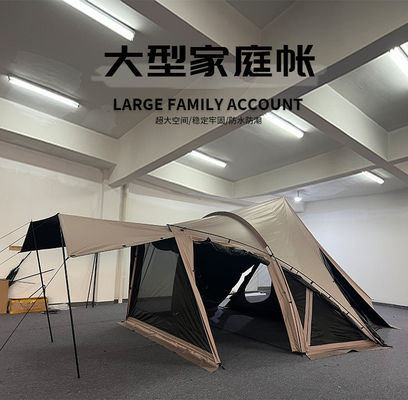 Shell Tunnel Family Camping Tent One Bedroom Pyramid Four Season