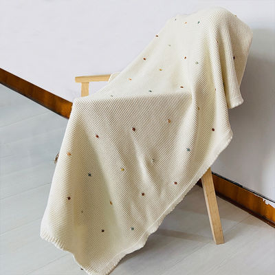 Instagram Style Minimalist Knitted Blanket Camping Blanket 95% Cotton