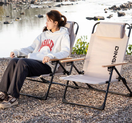 Outdoor Portable Camping Folding Chairs Fur Seal Chair Patio Chair Stall Deck Ultra Light And Adjustable