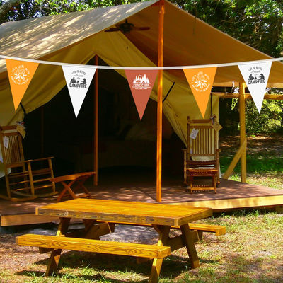 Triangle String Camping Flag Pull Flag Sky Curtain Campsite