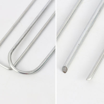 Galvanized U Shaped Ground Anchors Lawn Insect Proof  For Camping