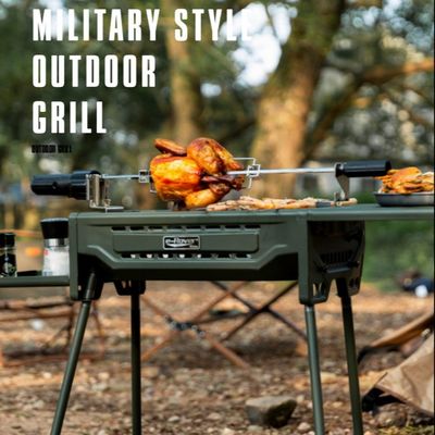 MIDAS SPORT Camping Barbecue Grill / Portable Flat Top Grill For Picnics
