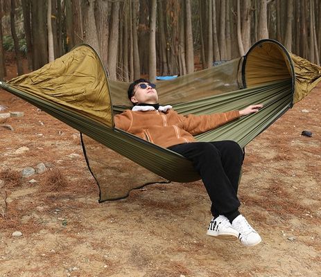 Hoàn toàn tự động nhanh mở cột hỗ trợ ngoài trời lưới muỗi võng với Anti Rollover vải nylon